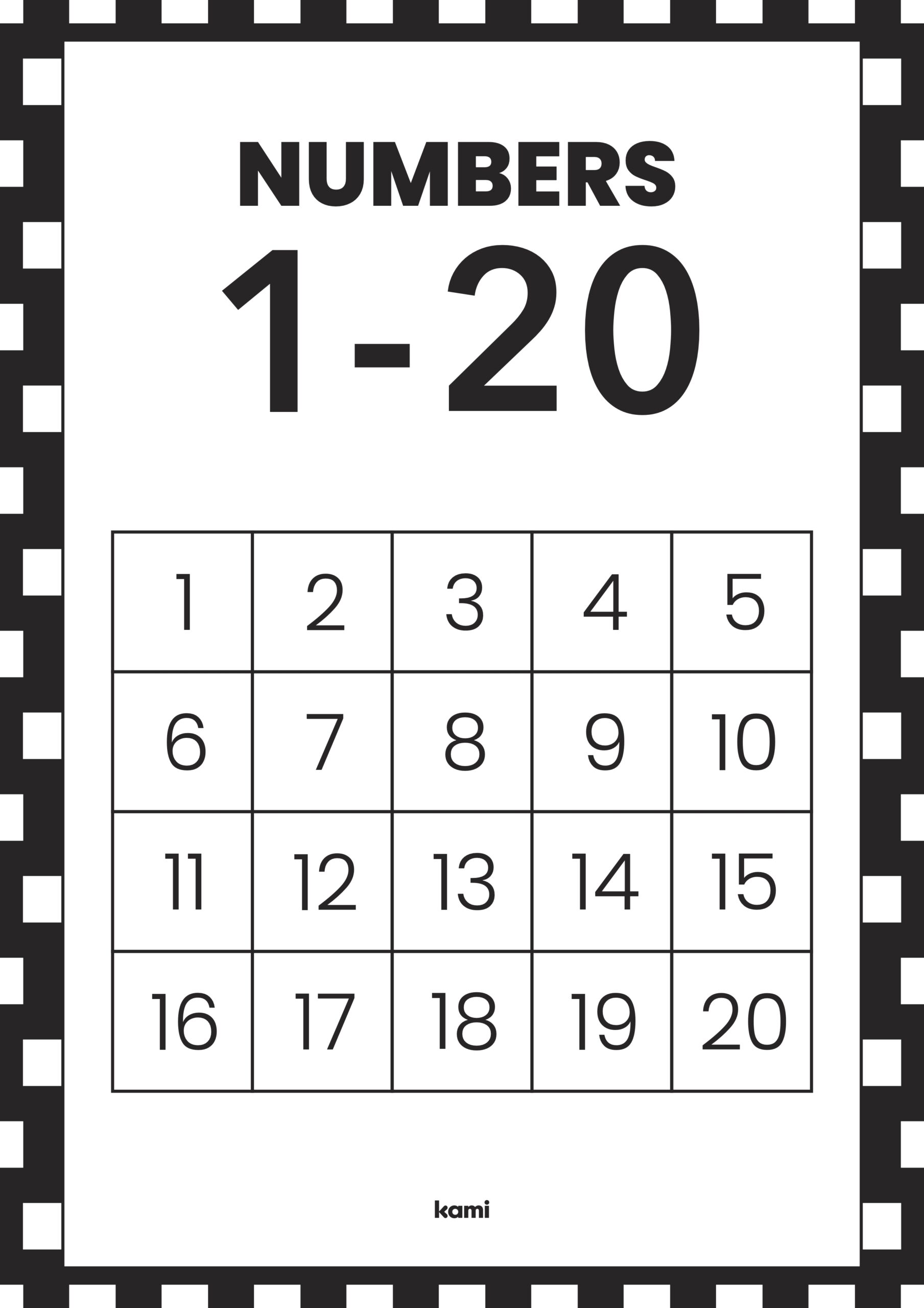 Free Printable Number Chart To 20 Download Free Printable Number Chart To 20 Png Images Free Worksheets On Clipart Library