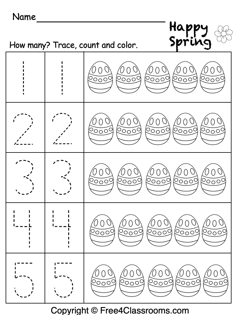 pre k free printables