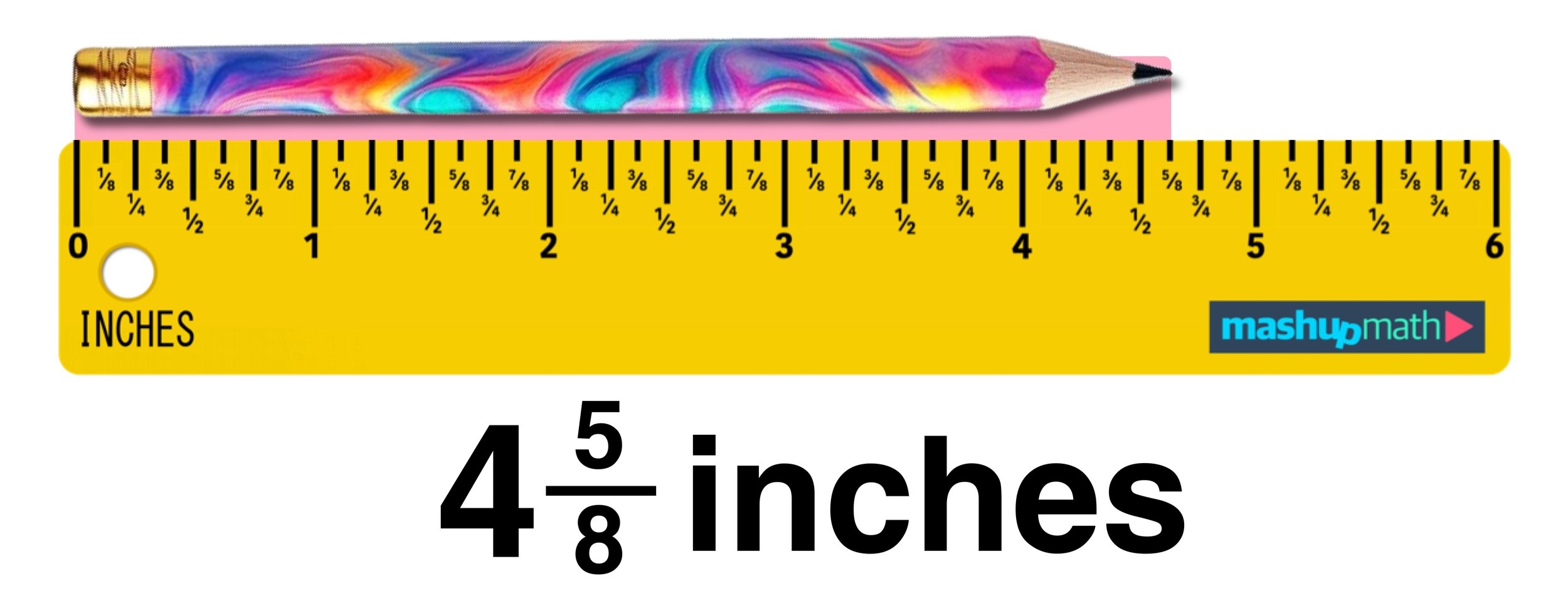 Free Printable Ruler With Fractions Mashup Math