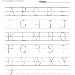 Free Printable Uppercase Alphabet Letters Tracing Worksheet