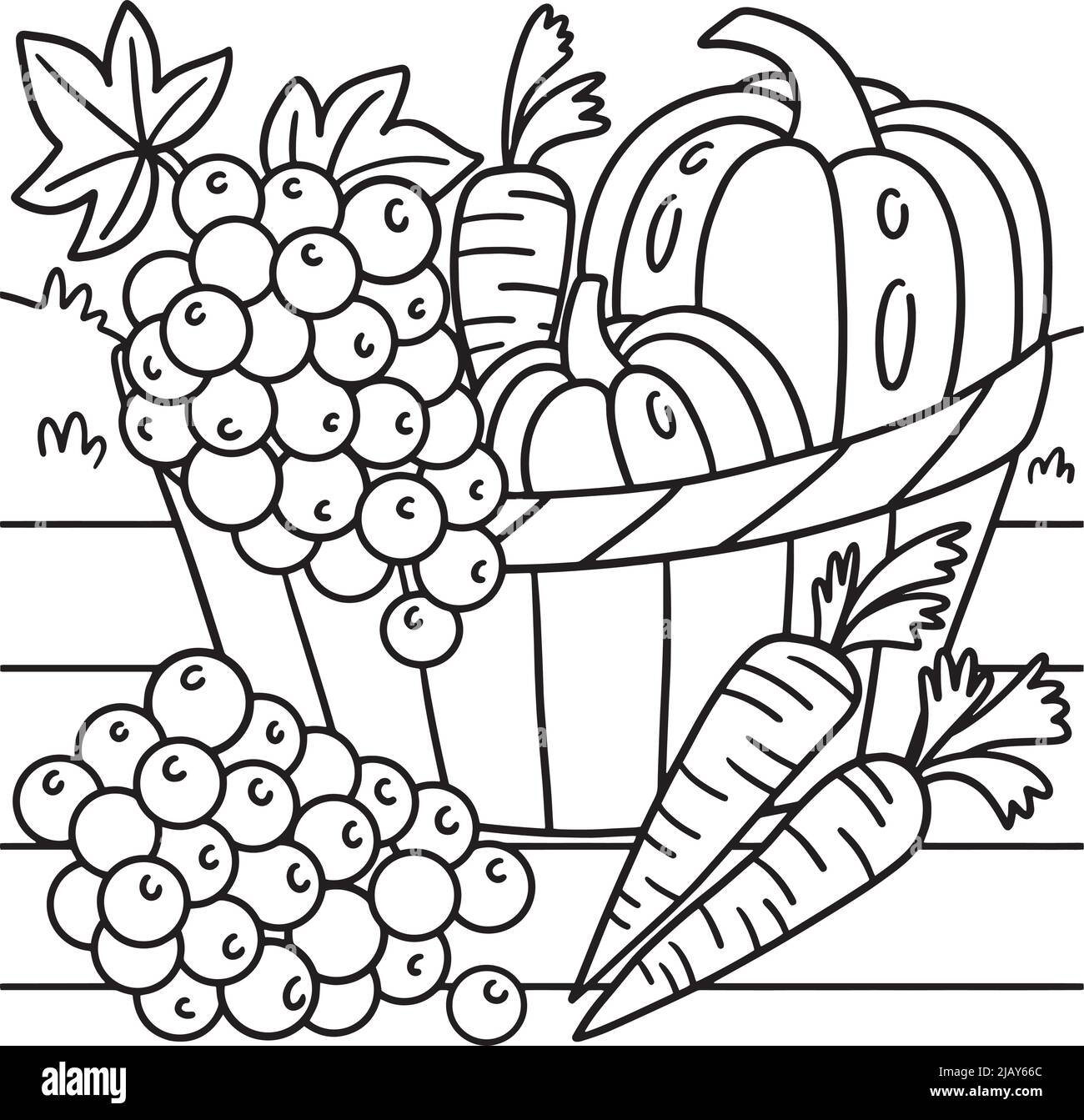 fruits and vegetables coloring pages