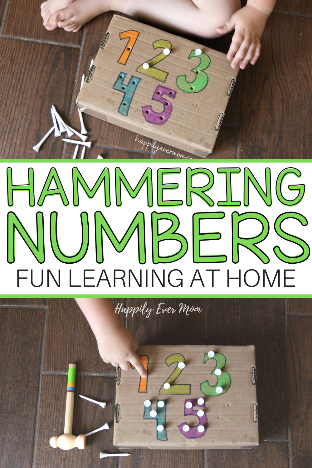 Hammering Numbers A Fun Learning Activity For Kids Happily Ever Mom