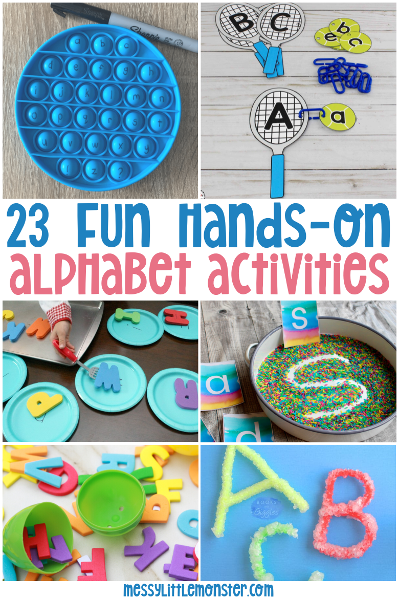 Hands On Alphabet Activities For Kids Messy Little Monster Hands On Alphabet Activities For Kids Messy Little Monster