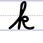 How To Write A Cursive Lowercase K