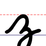 How To Write A Cursive Lowercase Z