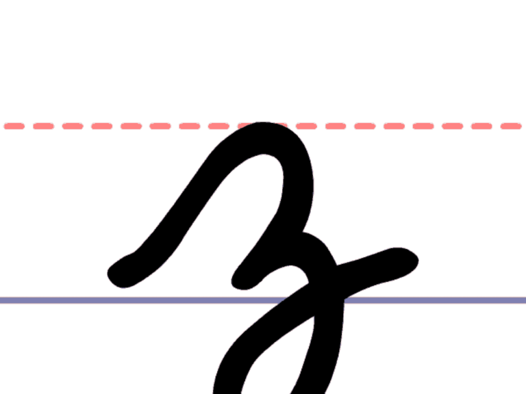 How To Write A Cursive Lowercase Z