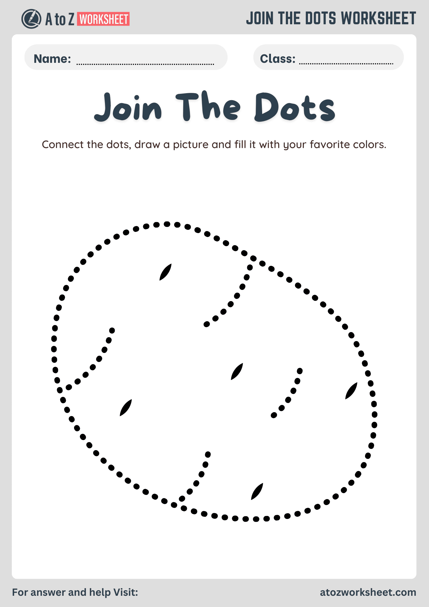 Join The Dots Worksheets For Kids A To Z Worksheet