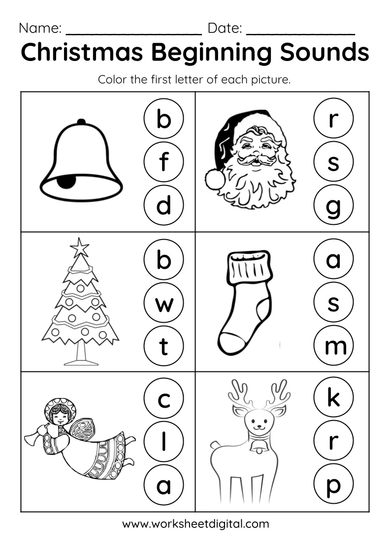 Kindergarten Phonics Worksheets 