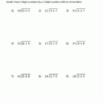 Long Division Worksheets For 5th Grade