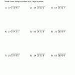 Long Division Worksheets For 5th Grade