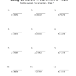 Long Division Worksheets Problems Printable Math Drills Free Printables Lettering SVG Files Tools Apps