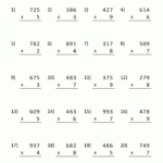 Math Multiplication Worksheets 4th Grade