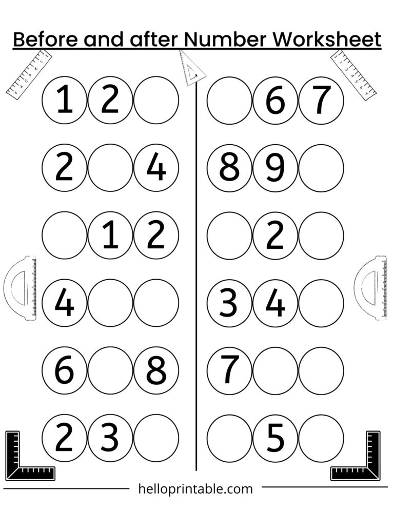 Math Practice Worksheets For Preschool And Kindergarten Kids Worksheets Library