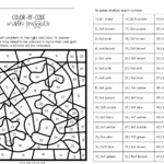 Multiplication Facts Color By Number Color By Code The Owl Teacher