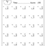 Multiplication Math Workbook For Grade 5 100 Practice Pages 100 Day Multiplication Worksheet Made By Teachers