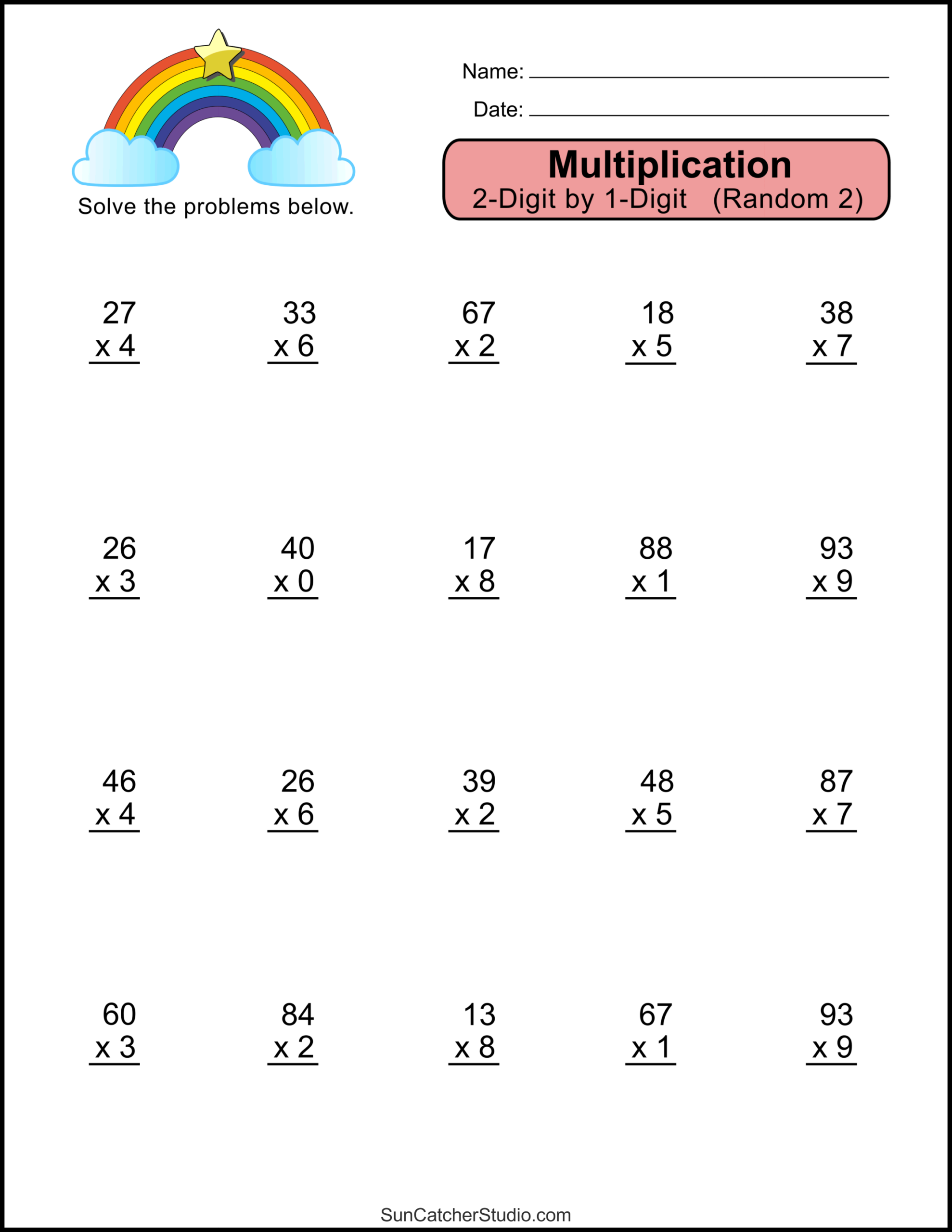multiplying 2 digit by 2 digit multiplying 2 digit by 2 digit