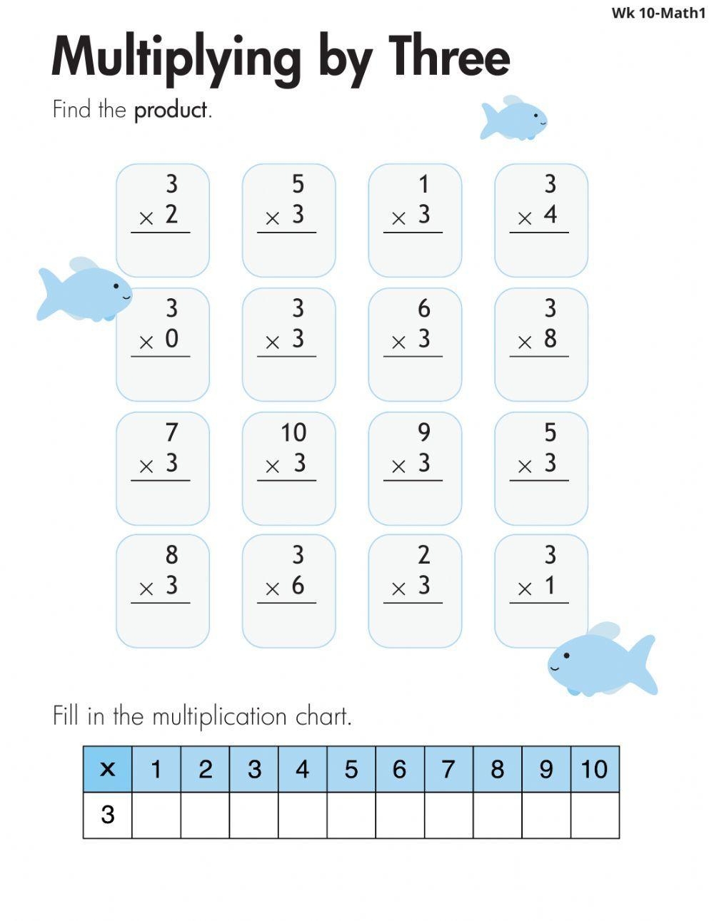 Multiply By 3 Interactive Worksheet Worksheets Library Multiply By 3 Interactive Worksheet Worksheets Library