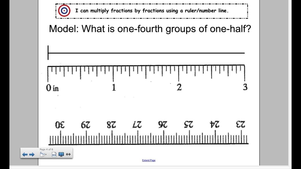 fractions on a ruler