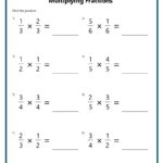 Multiplying Fractions Worksheets