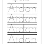 Name Trace Worksheet DIGITAL FILE Printable For Pre Schoolers kindergarteners Etsy Finland