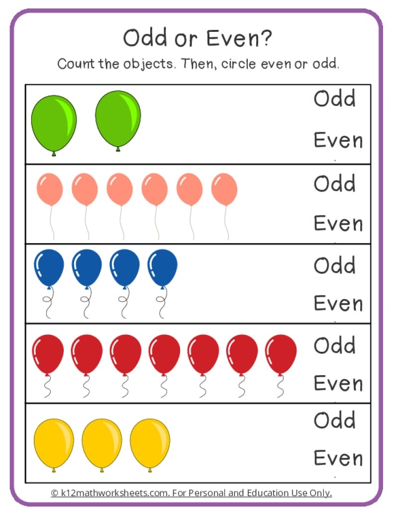 even and odd printable even and odd printable