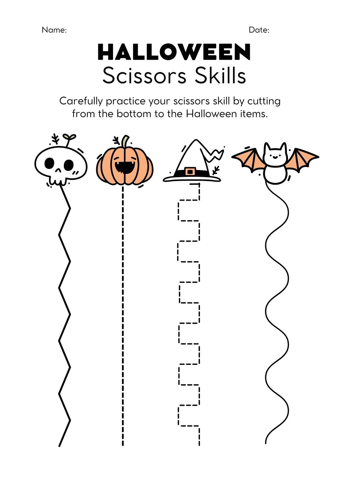 preschool halloween activity sheets