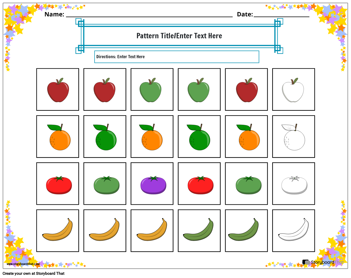 pattern worksheets for preschool
