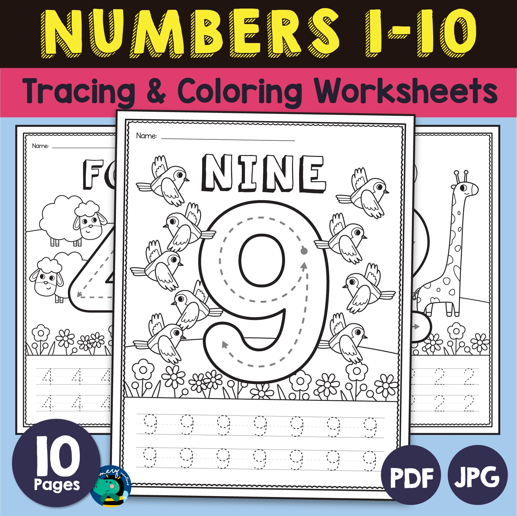 number worksheets for preschool