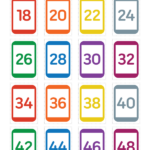 Printable Skip Counting By 2 Flash Cards