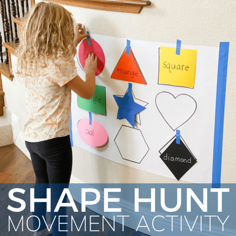 Shape Matching Activity For Preschoolers Toddler Approved