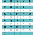 The Alphabet In Numbers Free Printable
