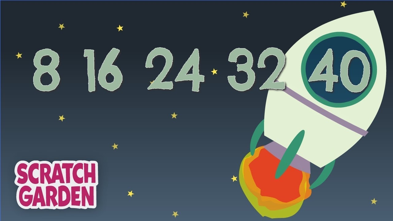 The Counting By Eights Song Counting Songs Scratch Garden YouTube