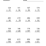 Third Grade Addition Worksheet