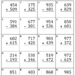 Three Digit Mixed Addition And Subtraction With And Without Regrouping Worksheets Etsy