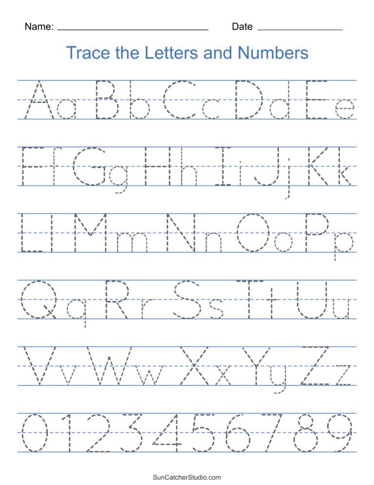 Tracing Alphabet Letters Printable Handwriting Worksheets Free Printables Lettering SVG Files Tools Apps