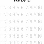Tracing Numbers 1 10 Worksheets Free Printable Pdfs Teach Prints
