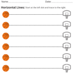 Tracing Straight Lines Kindergarten Worksheets Horizontal Line Vertical Line Made By Teachers
