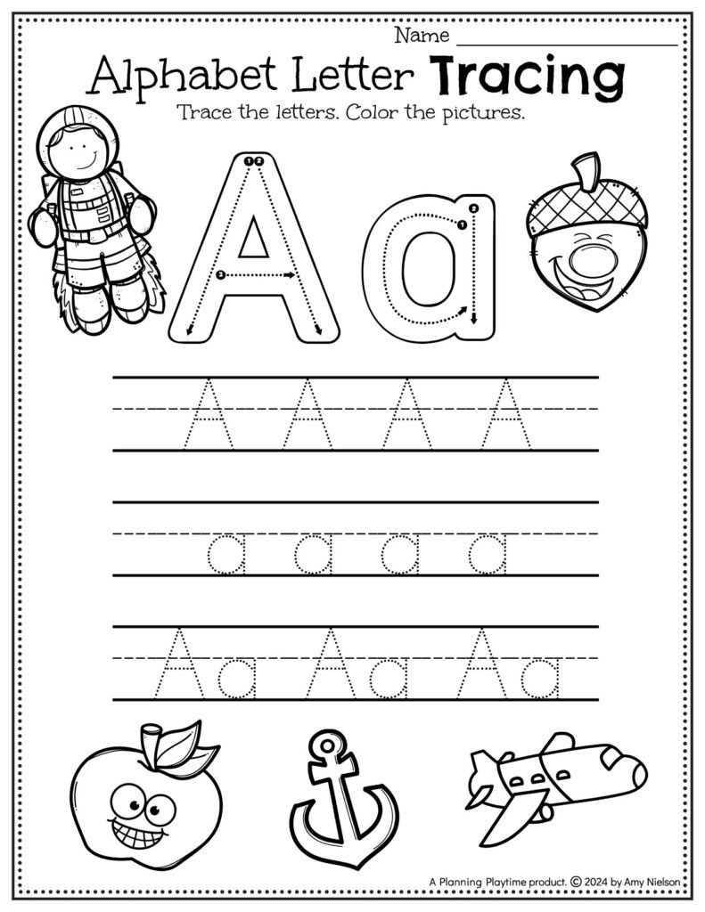 Tracing Worksheets And Activities For Preschool Planning Playtime