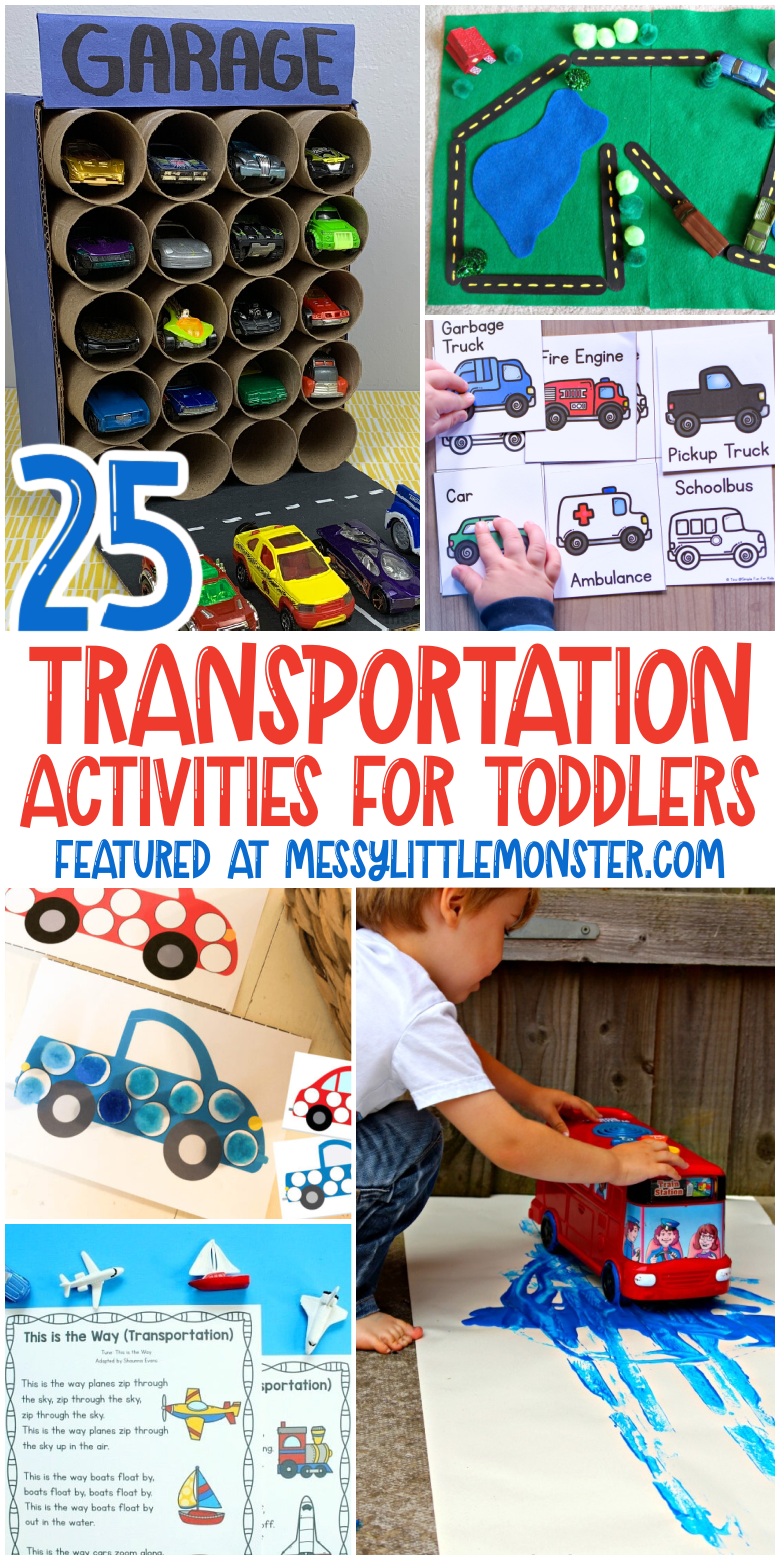 Transportation Activities For Toddlers And Preschoolers Messy Little Monster Transportation Activities For Toddlers And Preschoolers Messy Little Monster