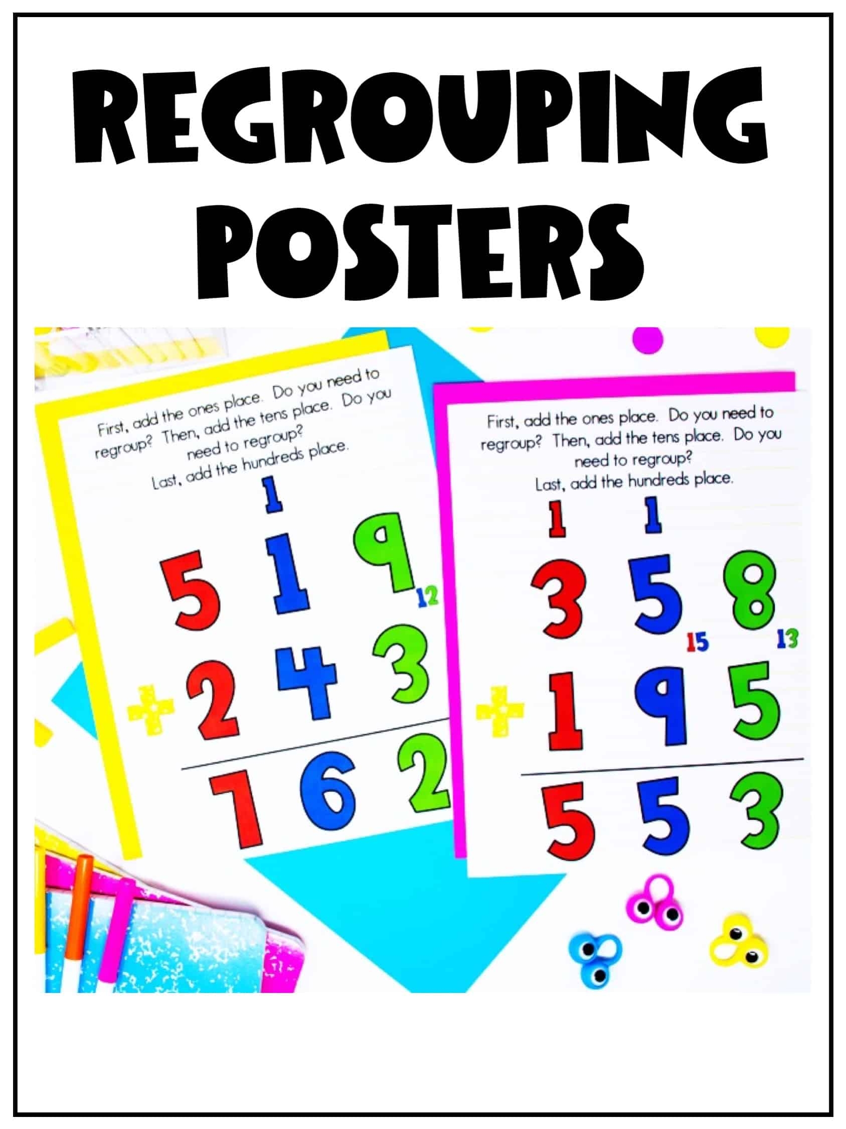 addition of three digit numbers with regrouping