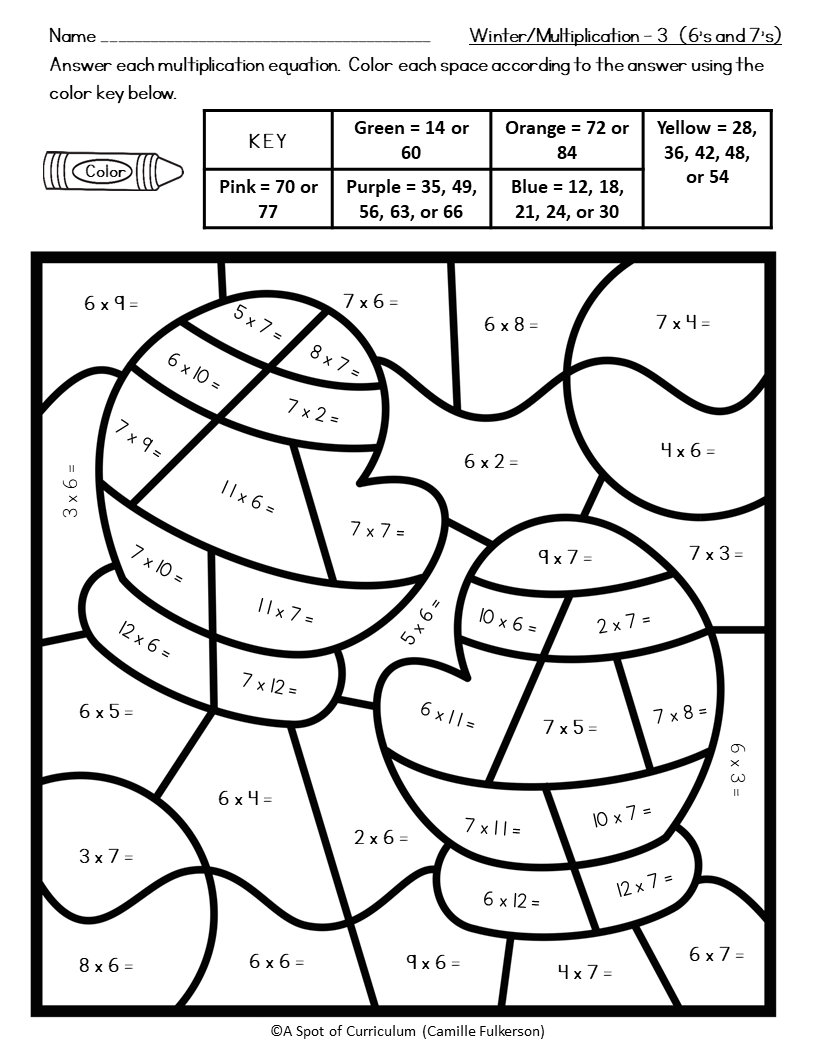 color by number math