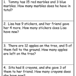 Word Problems Grade 1 Worksheet Digital Worksheets Library
