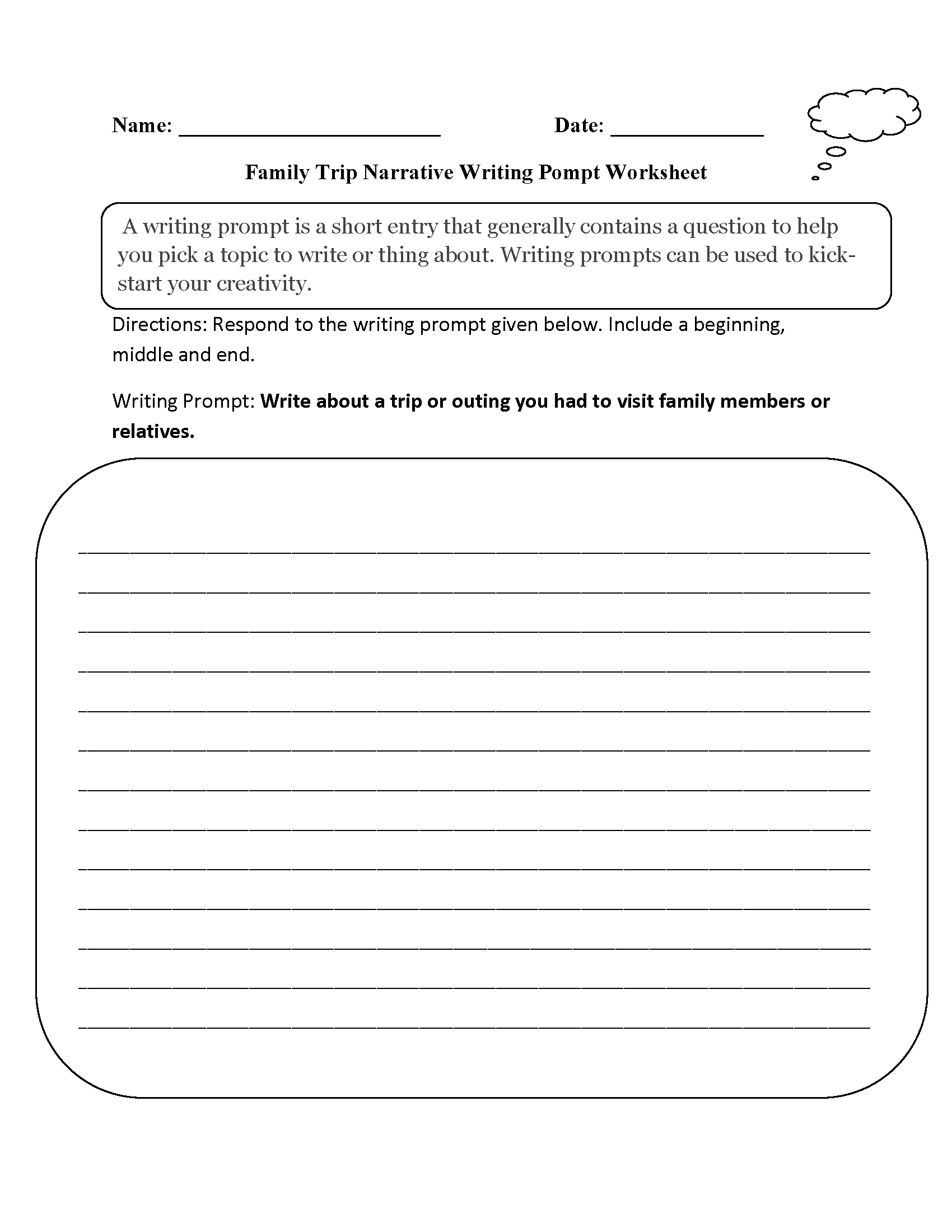Writing Worksheets For Creative Kids Free PDF Printables Worksheets Library