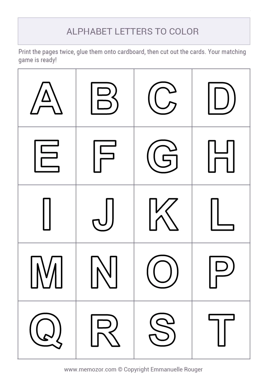 printable letters of the alphabet