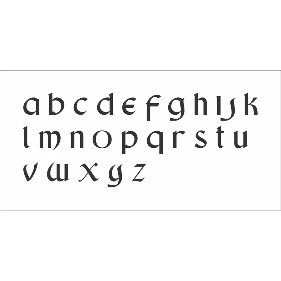Alphabet Stencil Lowercase Letters KINGSC Create Custom Signs