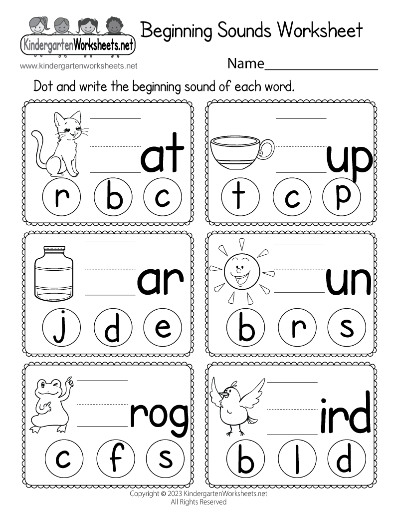 Beginning Sounds Worksheet Free Printable Digital amp PDF Worksheets Library