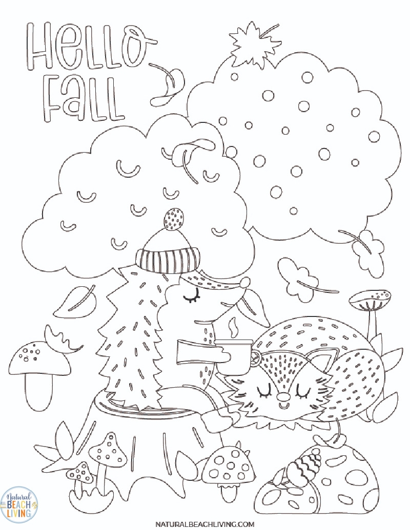 kindergarten fall activity sheets