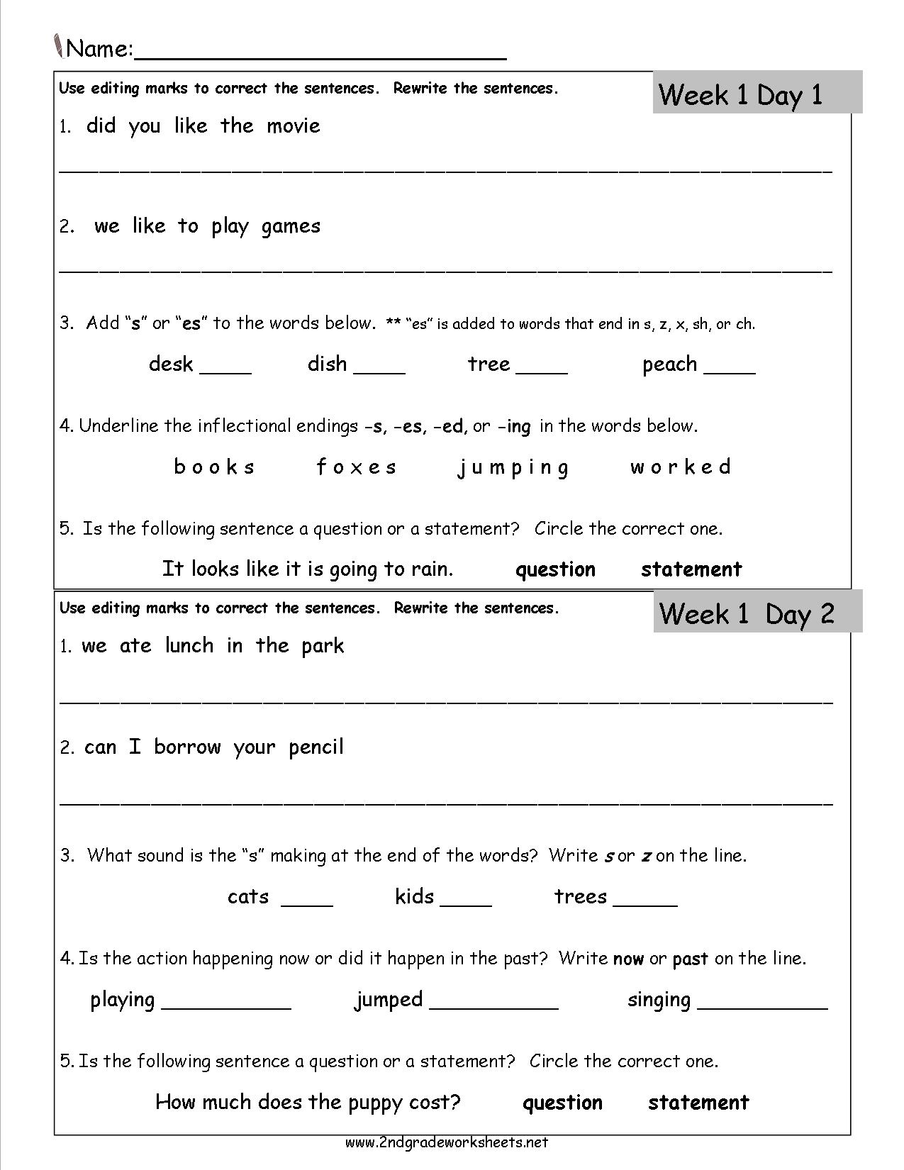 homework for 2nd graders homework for 2nd graders