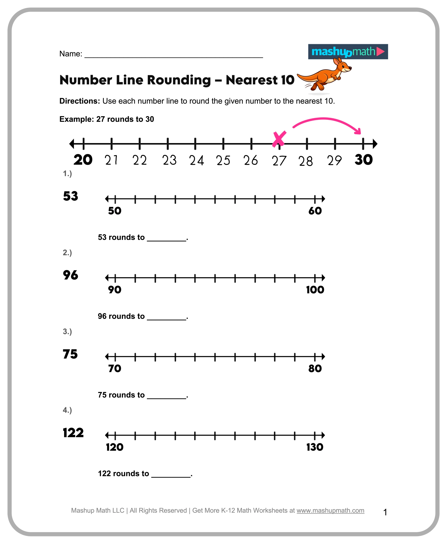 Free 3rd Grade Math Worksheets Printable W Answers Mashup Math