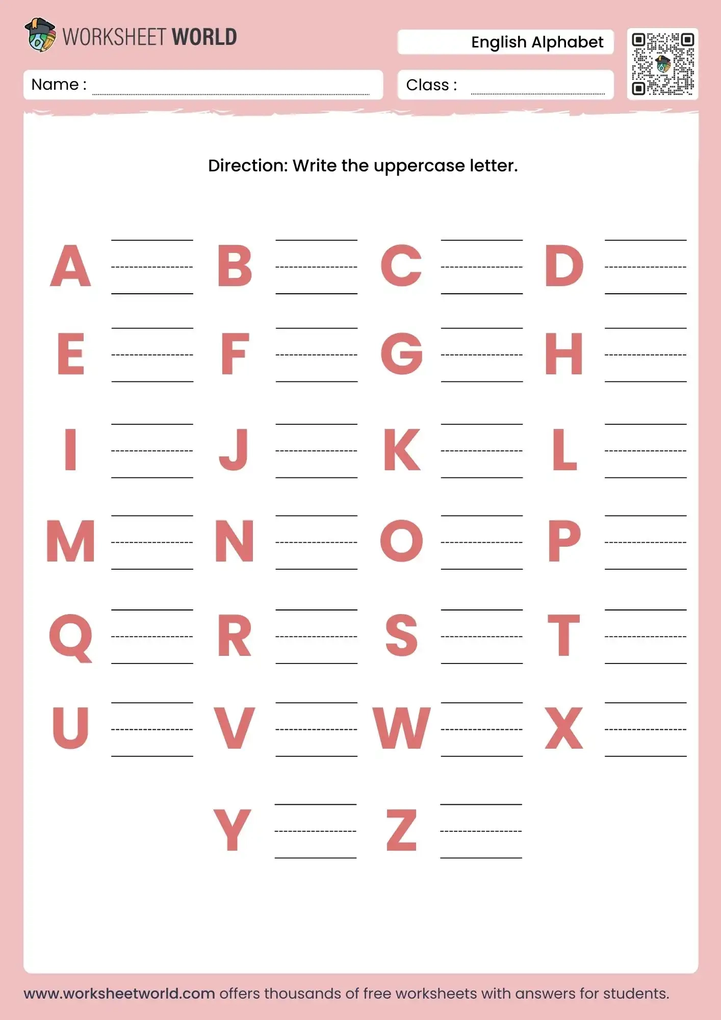writing the alphabet worksheets writing the alphabet worksheets